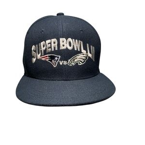 Super Bowl 52 Premium Headware New England Vs Eagles Snapback  On Size Fits All